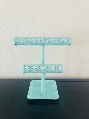 Turquoise Two-Tier Jewelry Stand